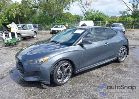 2019 Hyundai Veloster Turbo Ultimate из США, поврежденный, VIN KMHTH6AB7KU007172